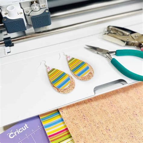 How To Make Faux Leather Earrings With A Cricut Maker Amy Romeu