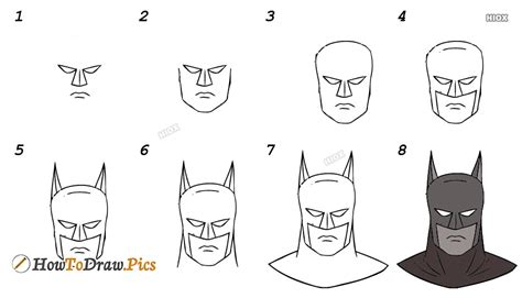 How To Draw Batman Step By Step Pictures