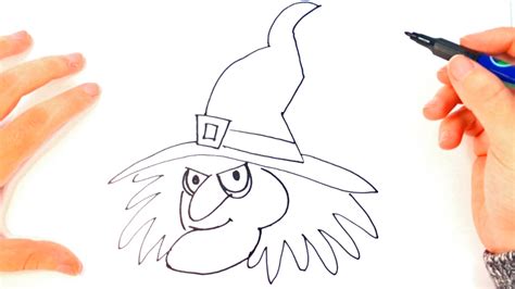 How To Draw A Witch For Kids Witch Easy Draw Tutorial