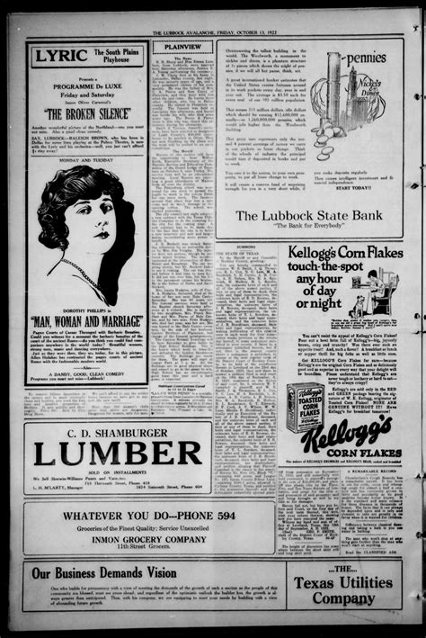 The Lubbock Avalanche. (Lubbock, Texas), Vol. 23, No. 66, Ed. 1 Friday
