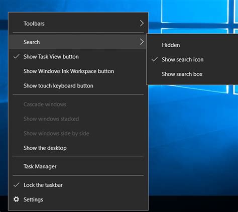 Ways To Remove Search Box From Windows Taskbar