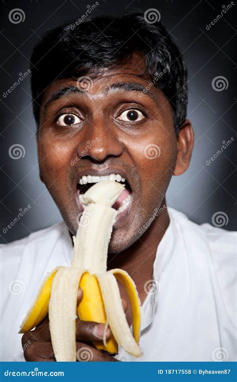 Boy Eating Banana Royalty Free Stock Photo Cartoondealer Com