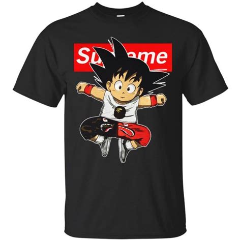 Supreme Dbz Hypebeast Goku Classic T Shirt Supreme T Shirt Mens