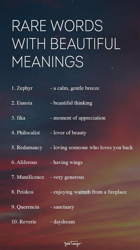 Beautiful Words In English Interesting English Words Pretty Words
