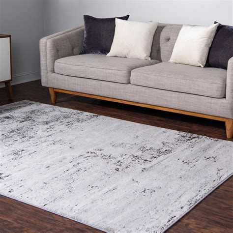 Rugscom Leipzig Collection Area Rug ‚Äì 8 X 10 Grey Low Pile Rug