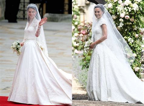 The Two Sisters Weddings Go Head To Head Pippa Middleton Wedding Dress Kate Wedding Dress