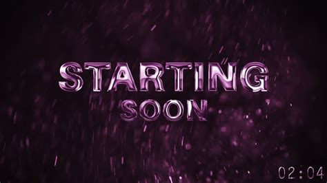 Free 5 Minute Starting Soon Screen For Streamers Twitch Text
