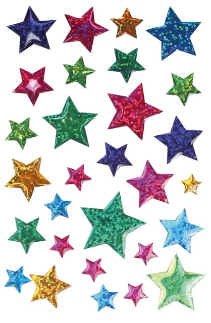 Trabsparent Glitter Star Stickers Artofit