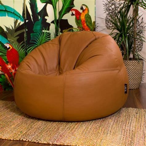 Mollismoons Brown Leather Bean Bag Rs 1290 Piece U And I Designs Id