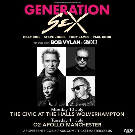 Generation Sex Announce Special Guests Bob Vylan And Grade 2 For Wolverhampton Manchester