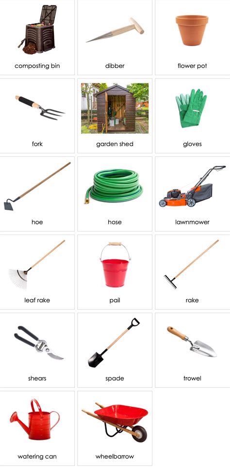 Basic Gardening Tools And Their Uses With Pictures Pdf : 15 Common gambar png