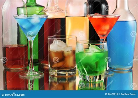 Drinks Arrangement Stock Image Image Of Background Alcoholic 14626815