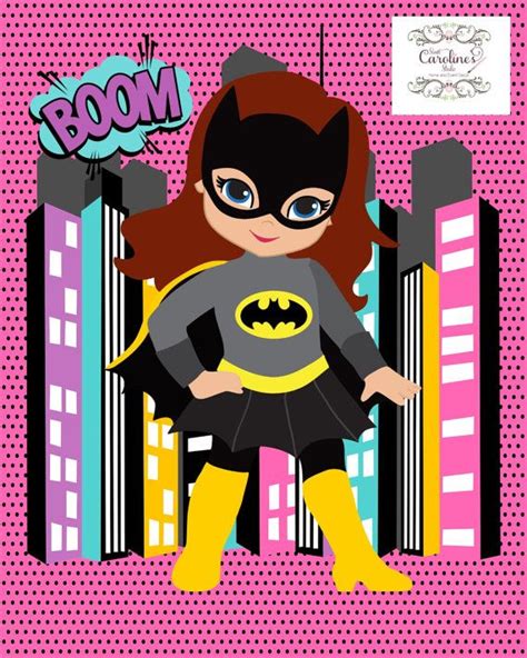 Superhero Wall Art Kids Batgirl Kids Room Decor Etsy In 2020
