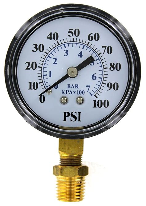 Pressure Gauge Well Pump Use With Submersible And Jet Pumps Brass