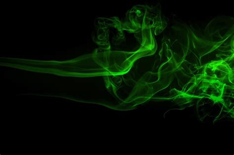 Premium Photo Green Smoke Abstract Background For Design Darkness Concept