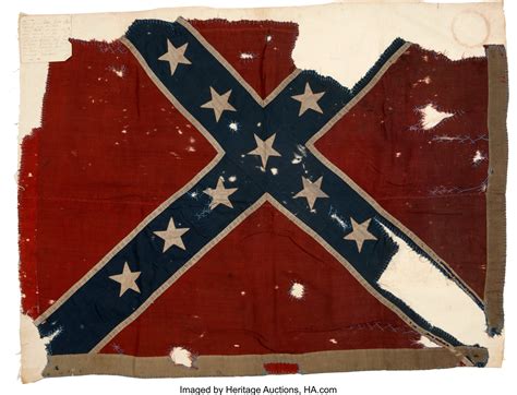 One Of Six Rebel Battle Flags Captured From The Rebel Genl Hokes