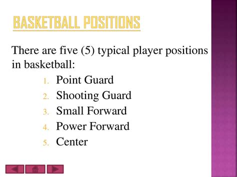 Basketball Positions Kennie A Campbell Id Gcf Course Ict Ppt Download