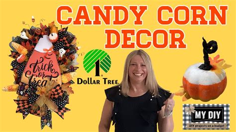 Dollar Tree Candy Corn Decor Candy Corn Wreath Candy Corn Pumpkin