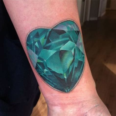 Trendy Small Heart Tattoos0081 Diamond Heart Tattoo Diamond Tattoos