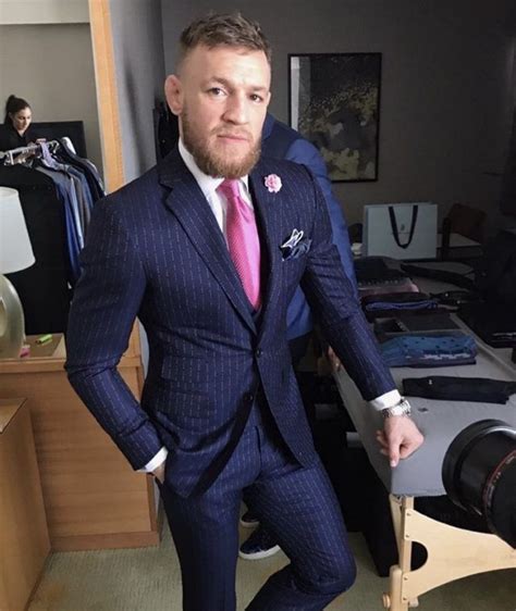 Conor Mcgregors Stylish Collaboration Suit For Mayweather Vs Mcgregor