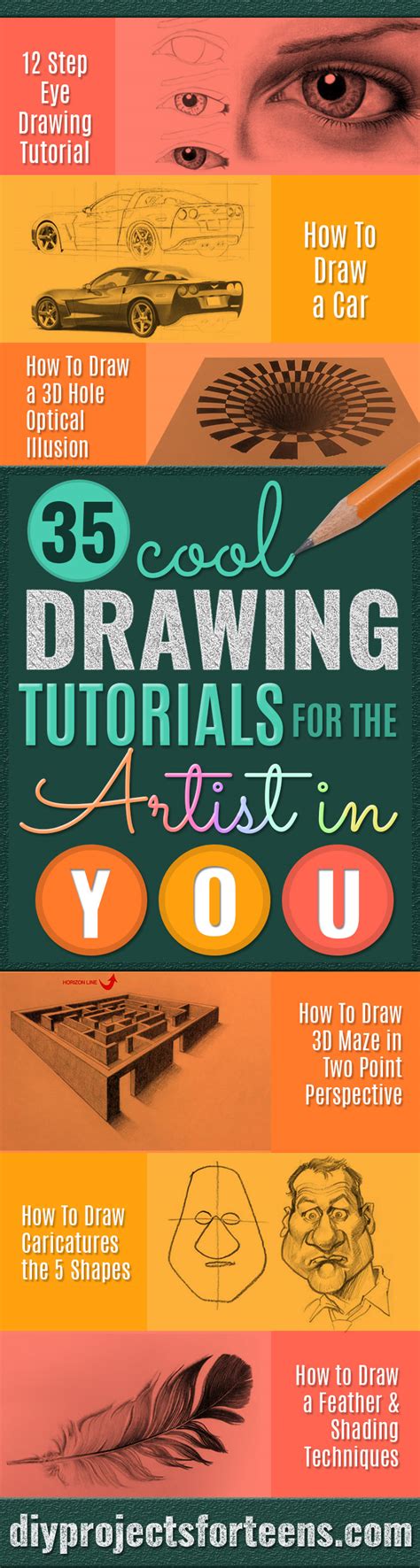 Children, generosity and courage age, or adults, even. 35 Cool But Easy Drawing Tutorials For The Artist In You