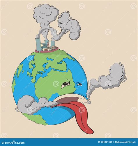 The Earth Is Dying Stock Vector Illustration Of Drawing 289921318