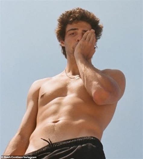 Noah Centineo Flashes His Six Pack Abs And Flexes His Muscular Arms In