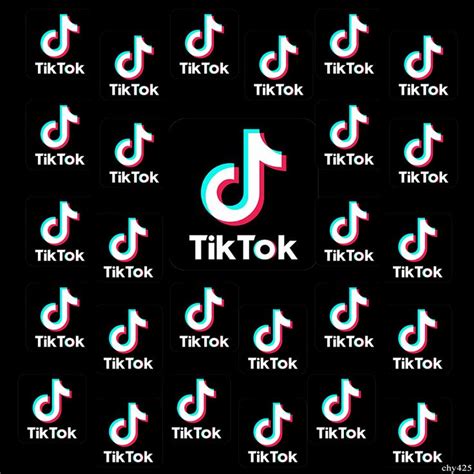 Tik Tok Party Logo Repeat Photo Background Party Logo Photography