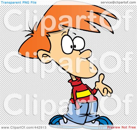 Royalty Free Rf Clip Art Illustration Of A Cartoon Confused Boy By