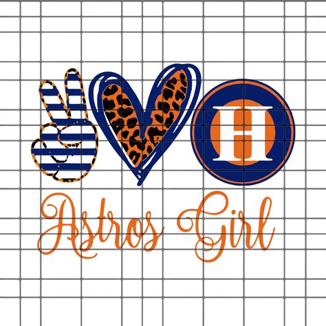 My boyfriend bought me a cricut for valentine's day and i appreciate the template for exploration 🙂. Astros girl SVG, DXF, EPS, PNG Instant Download | Peace ...