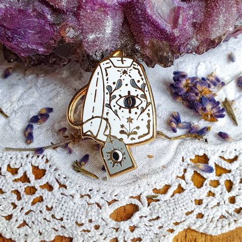 Fortune Telling Set Hard Enamel Pin Witchy Pin All Seeing Etsy