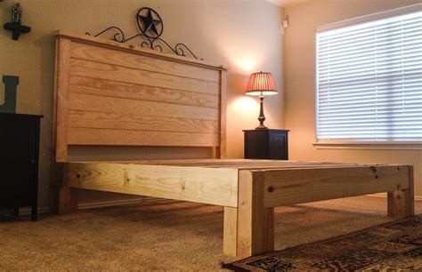 Rustic Hand Crafted Bed Frames With Headboard