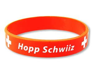 Polo hofer singt «hopp schwiiz» in der sendung «hear we go» vom 1.5.1984. Silikonarmband "Hopp Suisse - Hopp Schwiiz - Forza Svizzera"