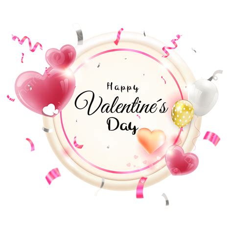 Romantic Valentines Vector Hd Png Images Pink Romantic Valentines Day