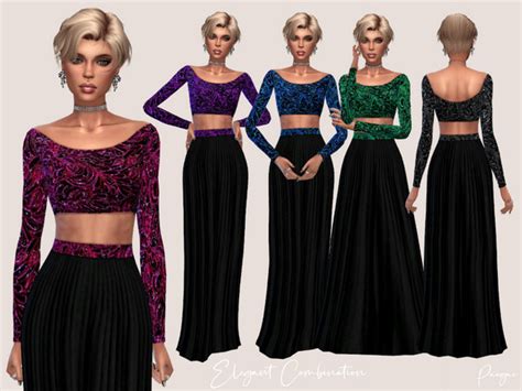 Elegant Combination Matching Outfit By Paogae At Tsr Sims 4 Updates