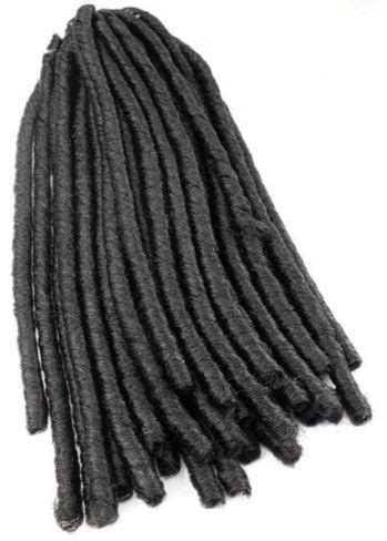 These extensions are popular for their unusually soft texture and long length. Darling 4 Packs 12'' Soft Dreadlocks Crochet Hair Bomba ...