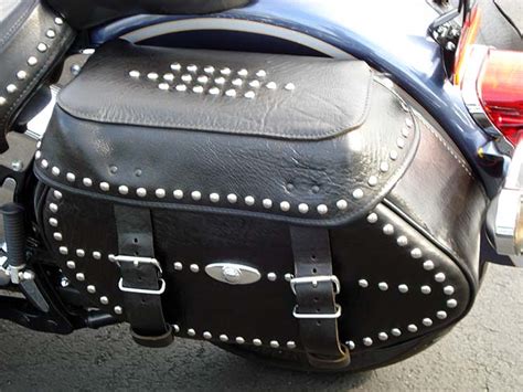 Harley Davidson Heritage Softail Classic Saddlebag Leather Lid Inserts
