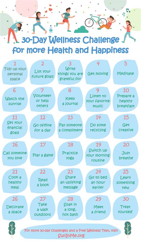 30 Day Wellness Challenge For More Health And Happiness