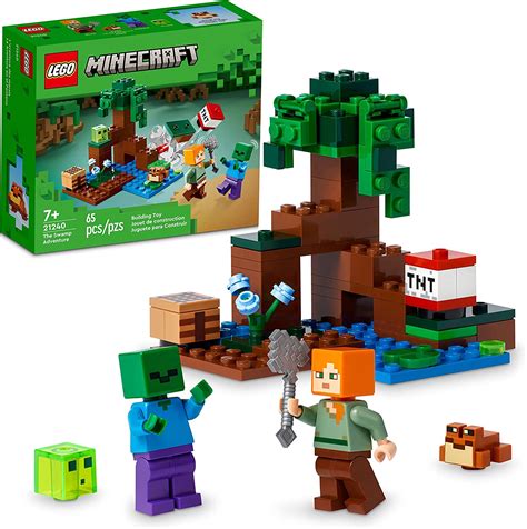 Lego Minecraft A Aventura No Pântano 21240 65 Peças Conjunto De