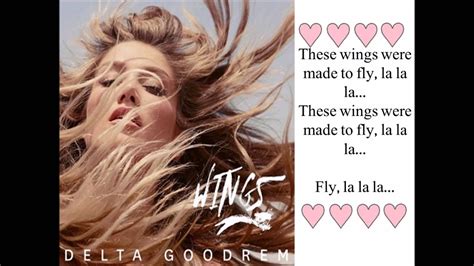 Delta Goodrem Wings Official Lyric Video Youtube