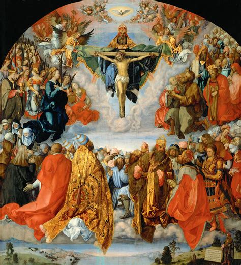 Adoration Of The Trinity Painting By Albrecht Duerer Fine Art America