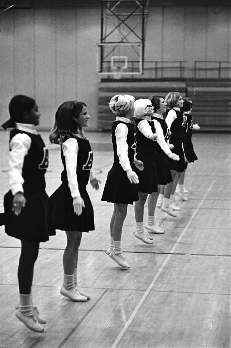 Huron High Basketball Cheerleaders November 1968 Ann Arbor District
