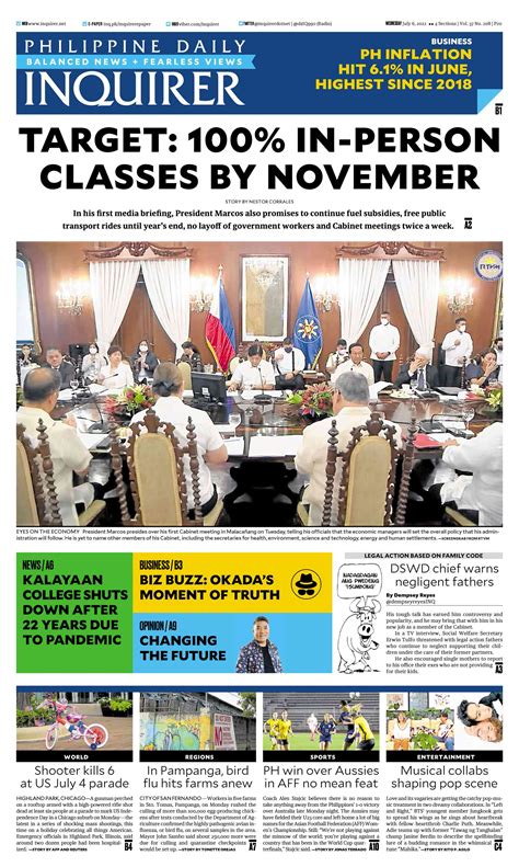 Inquirer On Twitter Todays Inquirer Front Page July 6 2022 More