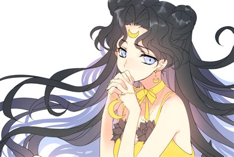 Safebooru 1girl Bishoujo Senshi Sailor Moon Black Hair Blue Eyes Creayus Earrings Facial Mark