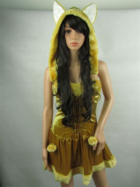 Sexy Women Furry Fox Lady Stage Thanksgiving Costume Party Cosplay Costume