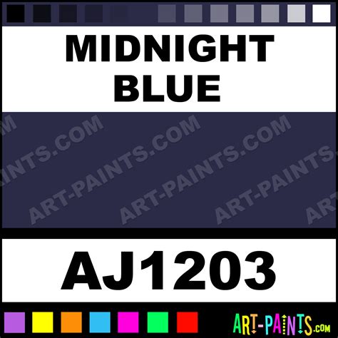 Midnight Blue Professional Watercolor Paints Aj1203 Midnight Blue