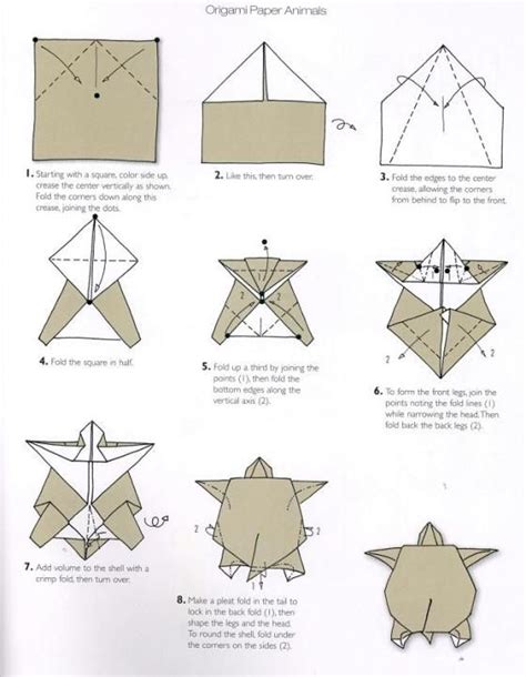Origami Turtle Step By Step Origami