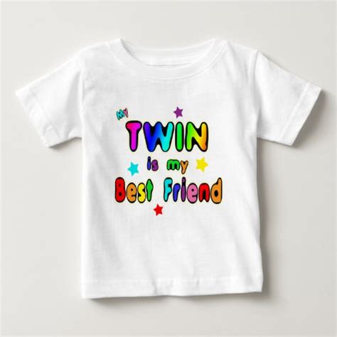 Twin Best Friend Baby T Shirt Zazzle