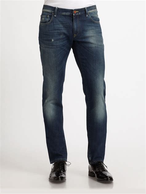 Lyst Dolce And Gabbana Distressed Jeans In Blue For Men