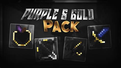 Minecraft Pvp Texture Pack Purple And Gold Pack Youtube